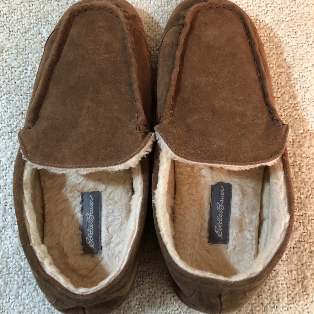 Eddie Bauer Venetian Suede Loafer Style Slippers 12M